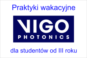 VIGO Photonics – praktyki wakacyjne