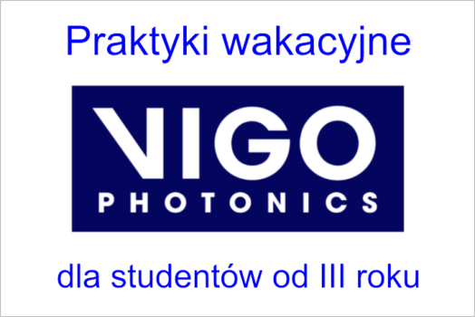 VIGO Photonics – praktyki wakacyjne
